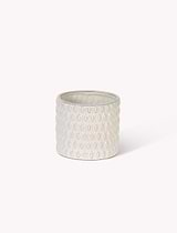 Blewbury Bobble Pot 18cm White