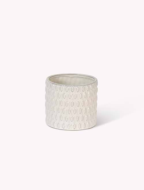 Blewbury Bobble Pot 18cm White