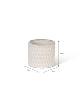 Blewbury Bobble Pot 18cm White