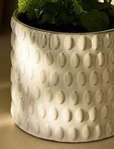 Blewbury Bobble Pot 18cm White