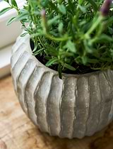 Cassington Linear Pot 14cm Grey
