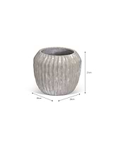 Cassington Linear Pot 24cm Grey