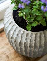 Cassington Linear Pot 24cm Grey