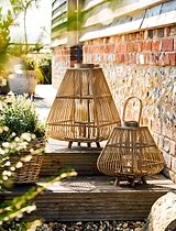 Huxley Bamboo Lantern Small