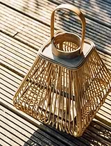 Huxley Bamboo Lantern Small