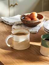 Bladon Half Glazed Mugs Set of 2 White