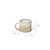Bladon Half Glazed Mugs Set of 2 White
