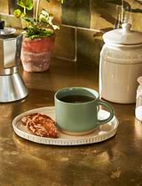 Clanfield Raw Base Mugs Set of 2 Rosemary