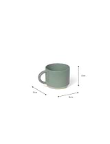 Clanfield Raw Base Mugs Set of 2 Rosemary