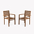 Radley Carver Chairs Set of 2 Antique Wash