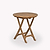 Radley Folding Bistro Table Antique Wash