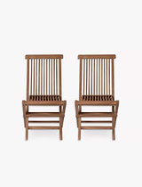 Radley Folding Bistro Chairs Set of 2 Antique Wash