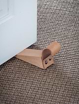 Kelston Door Wedge with Leather Strap Natural
