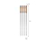 Skewers Set of 4 Oak and Stainless Steel
