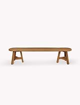 Hawthorne Oval Dining Bench Natural