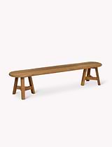 Hawthorne Oval Dining Bench Natural