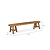 Hawthorne Oval Dining Bench Natural