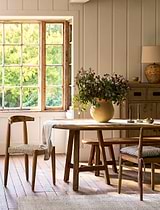 Hawthorne Oval Dining Bench Natural