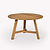 Hawthorne Round Slatted Dining Table Natural
