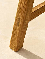 Hawthorne Round Slatted Dining Table Natural