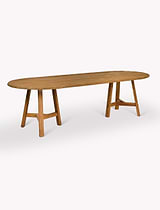 Hawthorne Oval Dining Table Natural