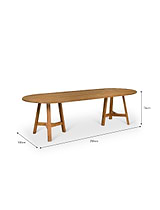 Hawthorne Oval Dining Table Natural