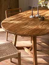 Hawthorne Oval Dining Table Natural