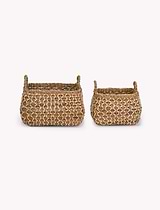 Taston Square Baskets Set of 2 Natural
