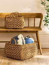 Taston Square Baskets Set of 2 Natural