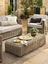 Harting Coffee Table Light Rattan