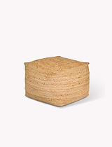 Cerney Jute Square Foot Stool Natural