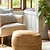 Cerney Jute Square Foot Stool Natural