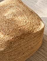 Cerney Jute Square Foot Stool Natural