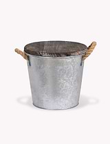 Citronella Candle Bucket Silver