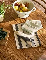 Colesbourne Stripe Tea towels Set of 2 Rosemary