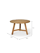 Hawthorne Round Dining Table Natural
