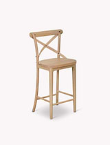 Ferndale Cross Back Bar Stool Natural