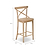 Ferndale Cross Back Bar Stool Natural