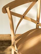 Ferndale Cross Back Bar Stool Natural