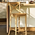 Ferndale Cross Back Bar Stool Natural