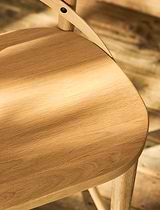 Ferndale Cross Back Bar Stool Natural