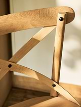 Ferndale Cross Back Bar Stool Natural