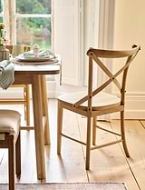 Ferndale Cross Back Dining Chair Natural