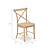 Ferndale Cross Back Dining Chair Natural