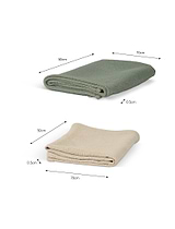 Bruern Waffle Tea towels Set of 2 Rosemary