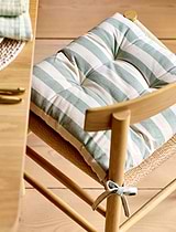 Harlton Wide Stripe Seat Pad Rosemary