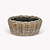 Kingscote Rattan Plant Bowl 46cm Grey