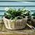 Kingscote Rattan Plant Bowl 46cm Grey