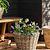 Kingscote Rattan Plant Pot 33cm Grey