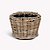 Kingscote Rattan Plant Pot 20cm Grey
